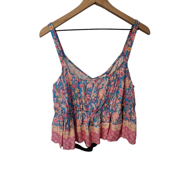 NEW Anthropologie | Plenty by Tracey Reese Pink Meadow Peplum Floral Tank - Picture 10 of 13